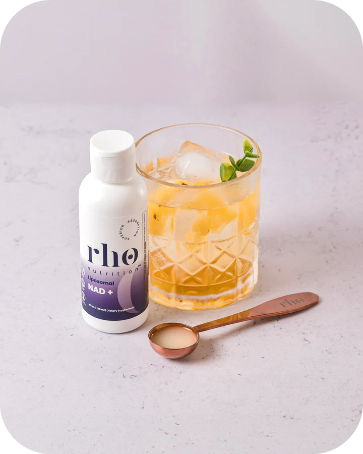Rho Nutrition Liposomal NAD+ – Liquid Supplement Designed to Help Support Absorption – Active Form of NAD+ Helps Support Normal Cellular Health, Healthy Aging, Energy Metabolism and Overall Vitality
